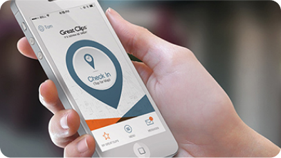 Phone screen showing Online Check-In